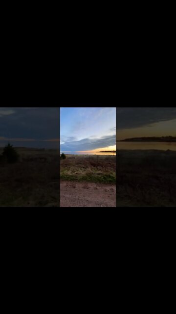 Beautiful Cave Cove PEI at sunset