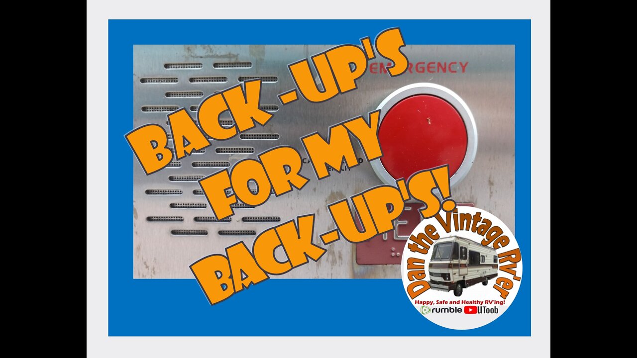 Back-Up's for my Back-Up's! Added Reverse light for real RV backing up