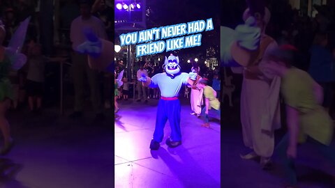 Genie in Magic Happens #disneyland #magichappens #genie #aladdin #parade