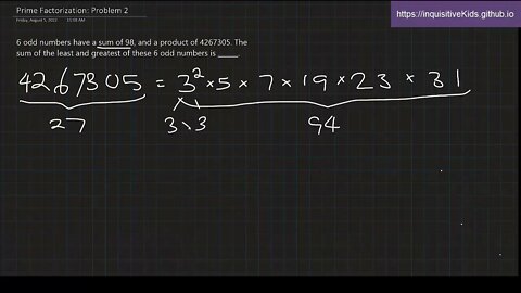6th Grade Prime Factorization: Problem 2
