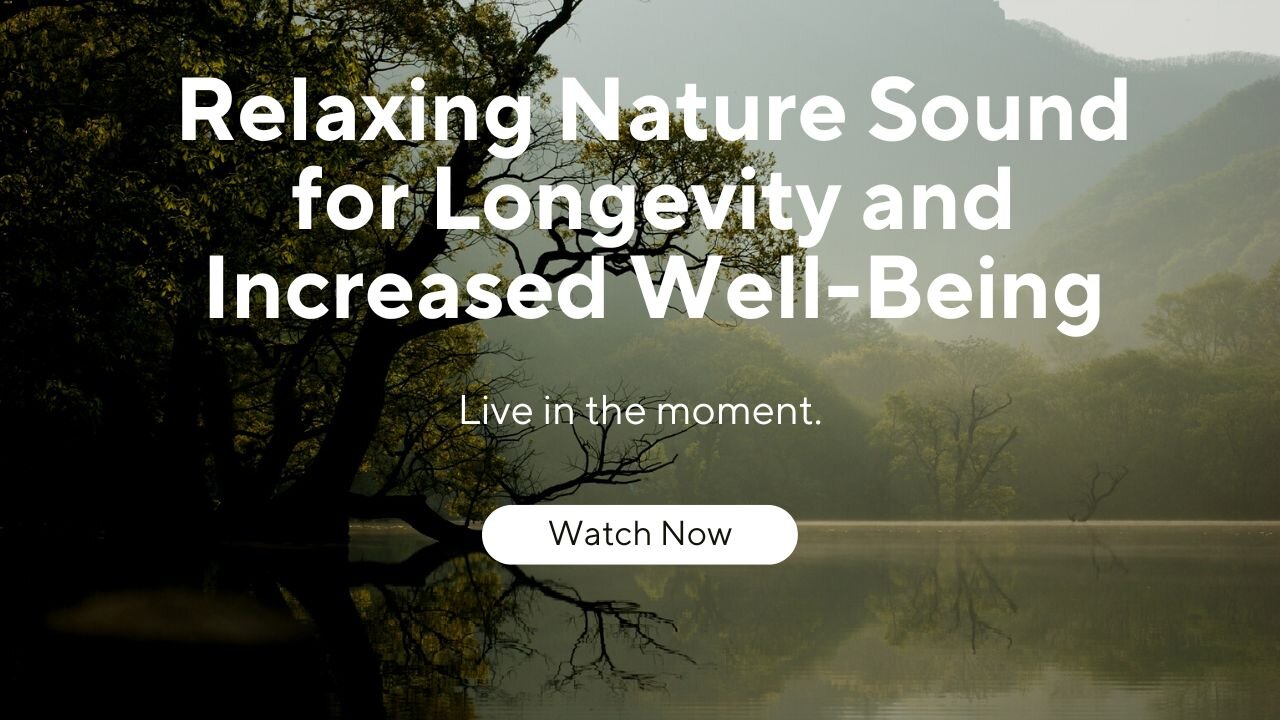 | Relaxing Nature Sound for Longevity and Increased Well Being | ❤ ❤