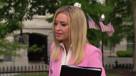 Kayleigh McEnany talks to press Trump taking Hydroxy