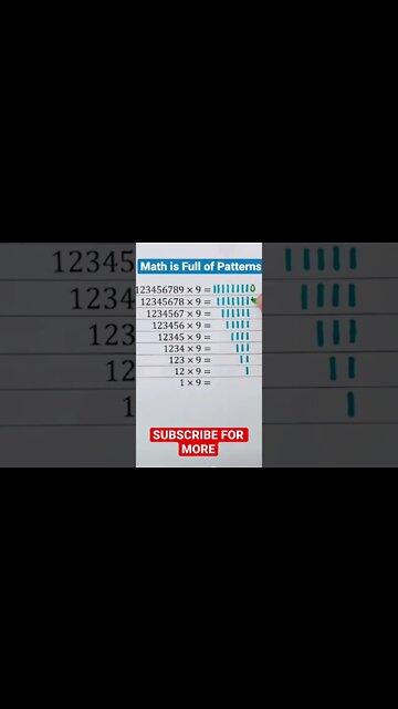 multiplication patterns trick