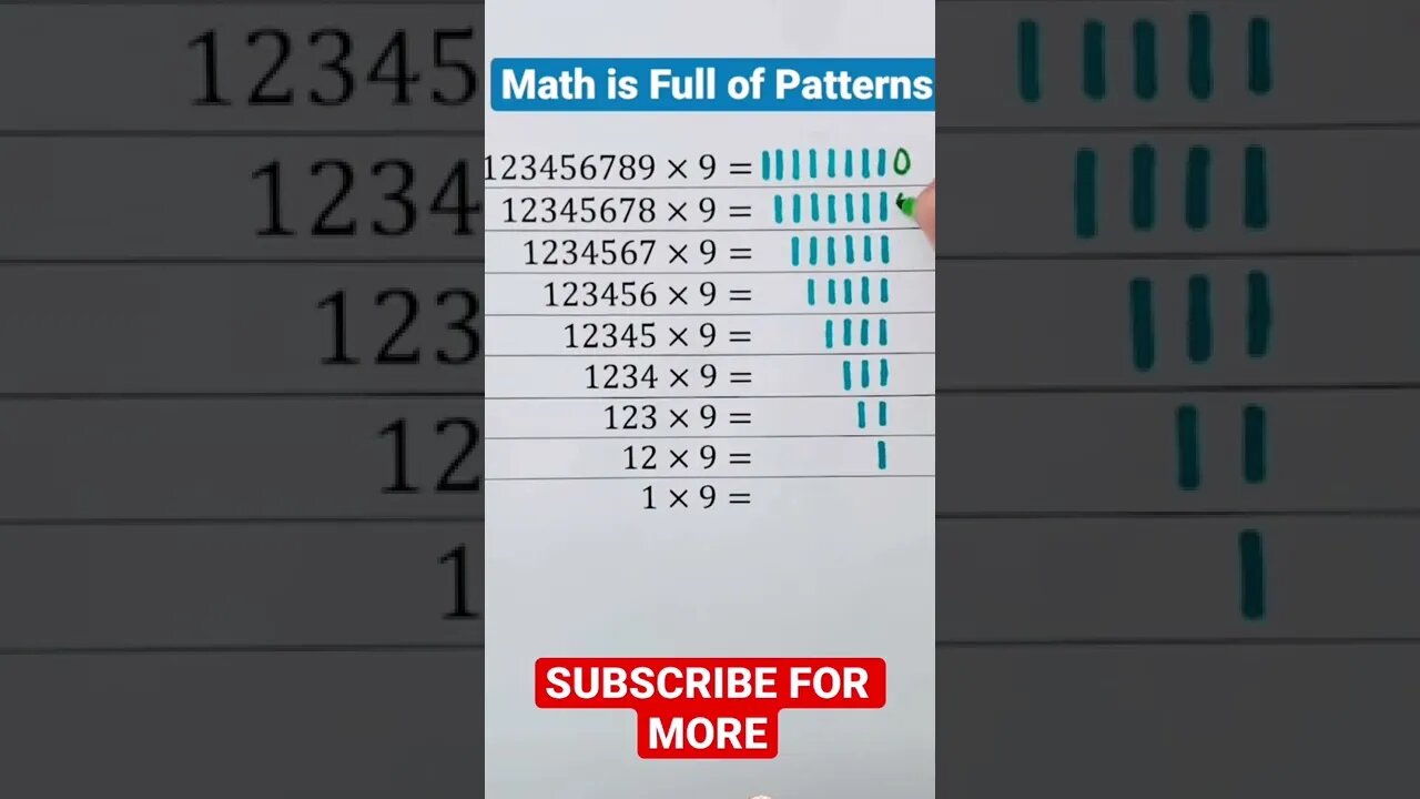 multiplication patterns trick