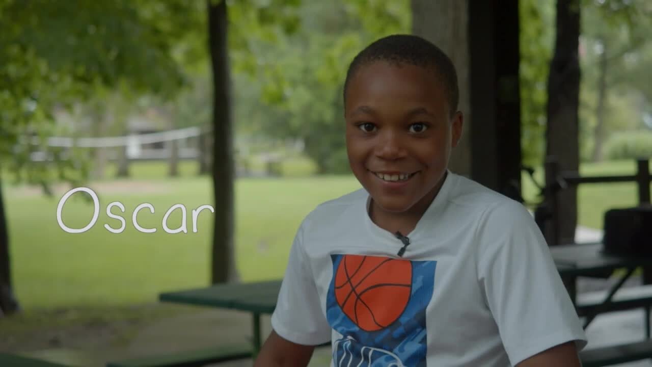 9-year-old Oscar is a bundle of energy who loves to fix things