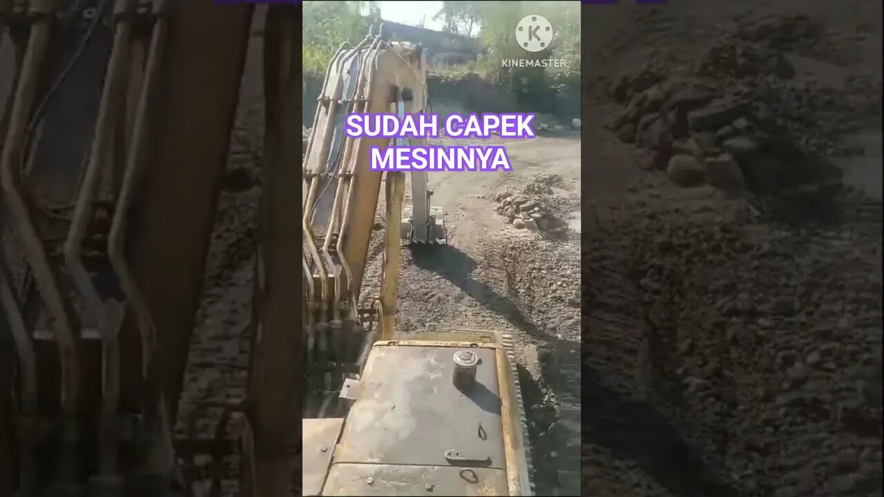 AKHIRNYA TUMBANG JUGA #shortvideo #excavator #tambangsirtu #trukpasir #tambangpasir #trukoleng