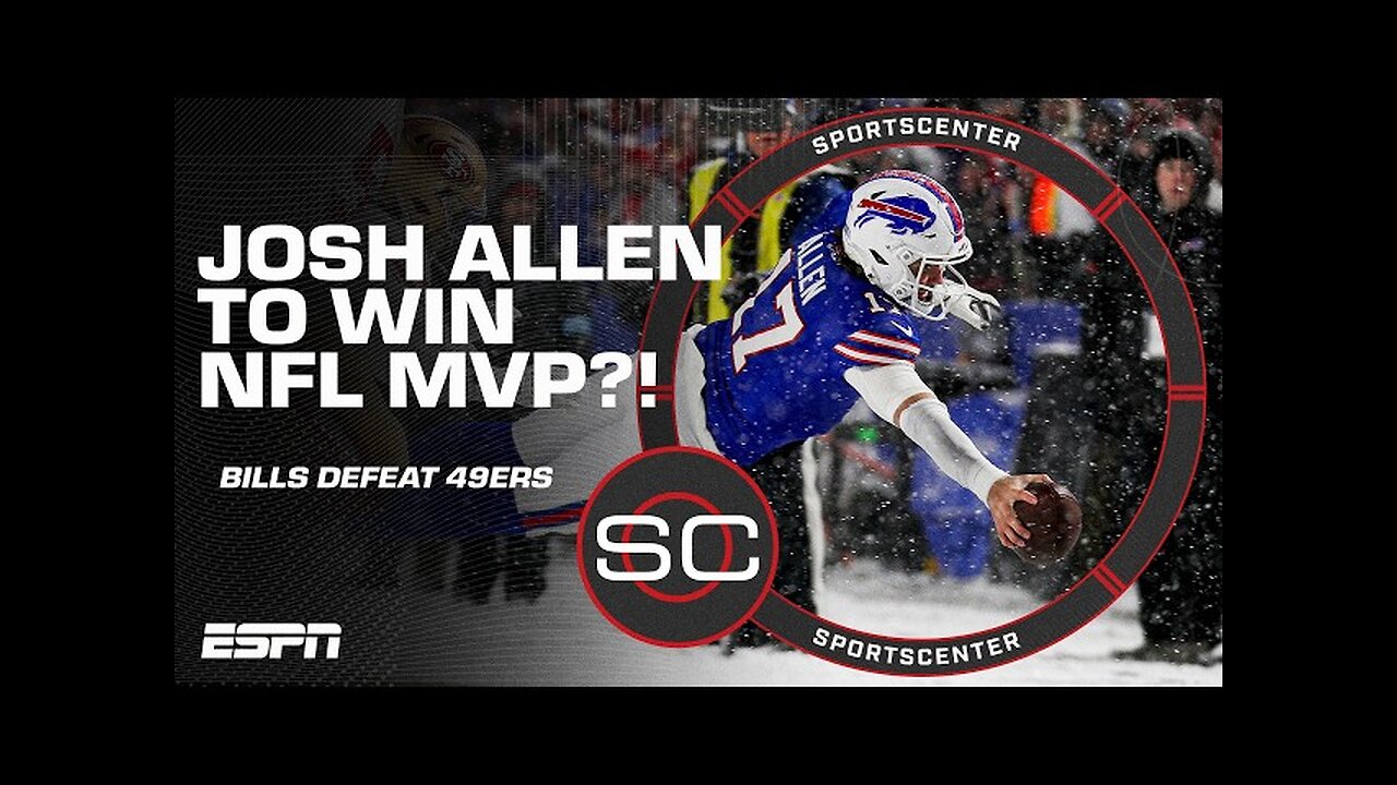 JOSH ALLEN FOR NFL MVP?! 🏆 Herm Edwards reacts to the Bills' DOMINANT WIN vs. 49ers 🏈 | SportsCenter