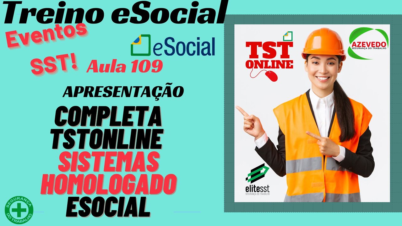 Aula 109 Apresentação Completa TSTONLINE SISTEMAS Homologado no eSocial