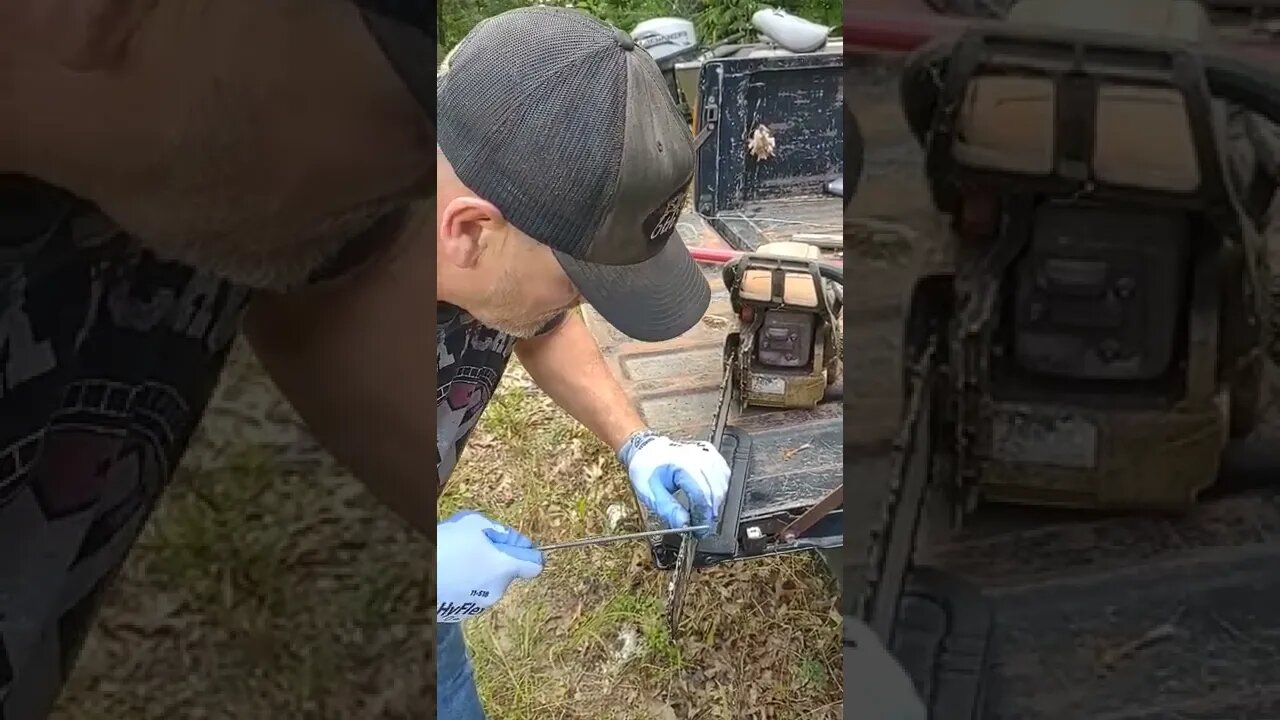 Sharpening a Chainsaw