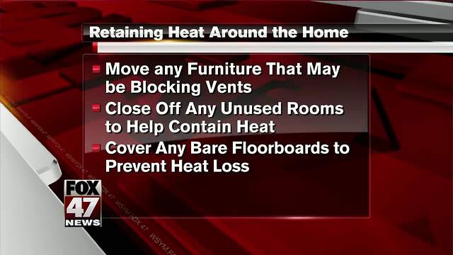 Tips to help retain heat in your home