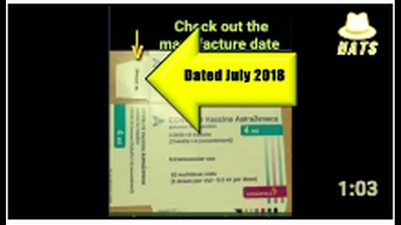 The AstraZeneca Covid vaccine was produced in 2018