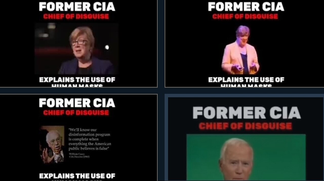 Former CIA Chief of Masks - DECEPTION all the way and sll the time