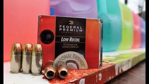 EDC AMMO - HOW MANY MILK JUGS??? - FEDERAL HYDRA SHOK 45