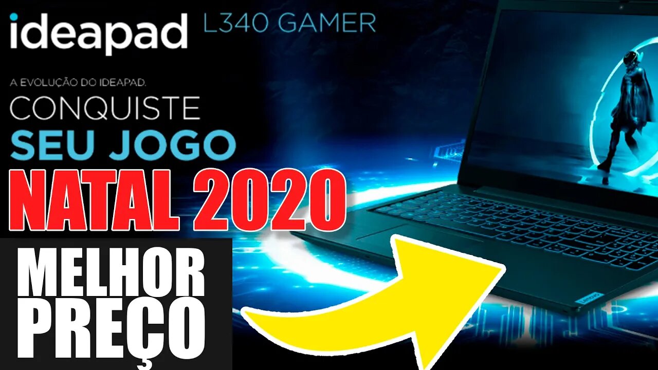 Notebook Gamer mais barato natal 2020 Lenovo Ideapad L340 Gamer