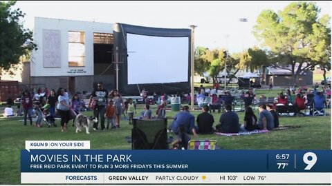 Free family movie series at Reid Park continues through summer