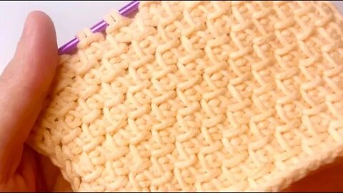 🧶Super Easy Tunisian Crochet Baby Blanket For Beginners