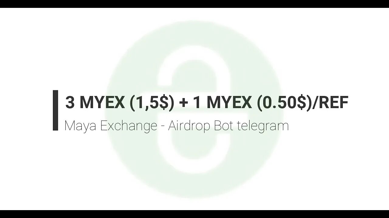 Finalizado - Airdrop - Maya Exchange - 1.5$ + 0.50$/REF