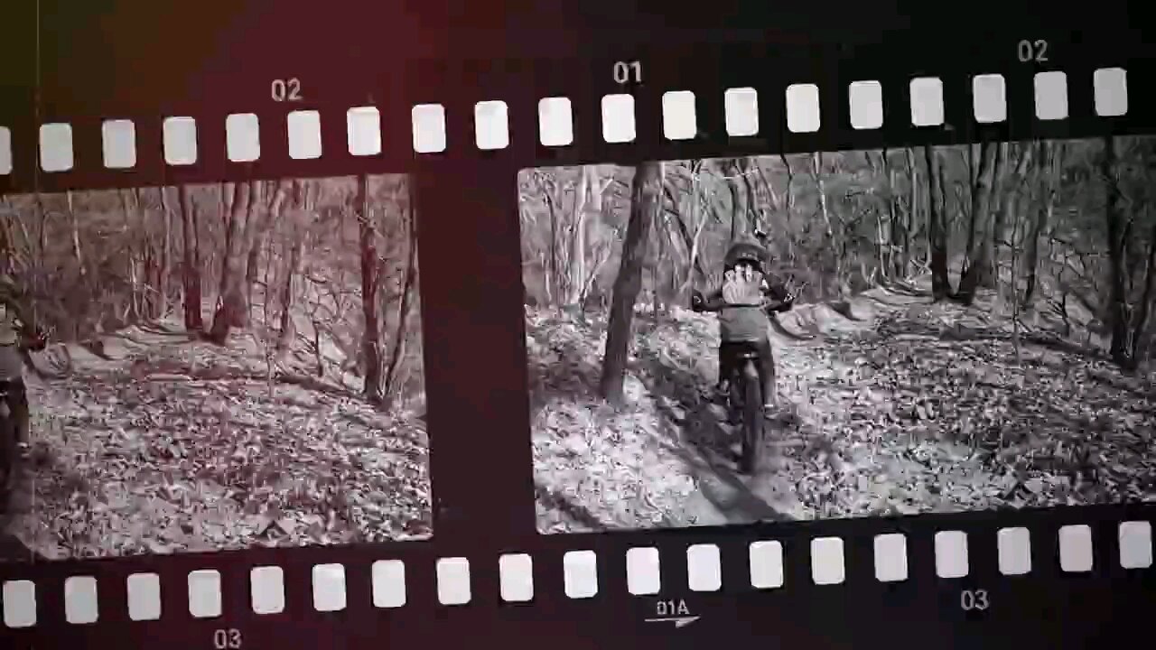 Biker in park