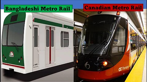 Canadian 🇨🇦 vs Bangladeshi 🇧🇩 Metro Rail View