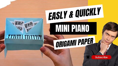 How To Make Mini Piano With Paper | DIY CRAFT Hack