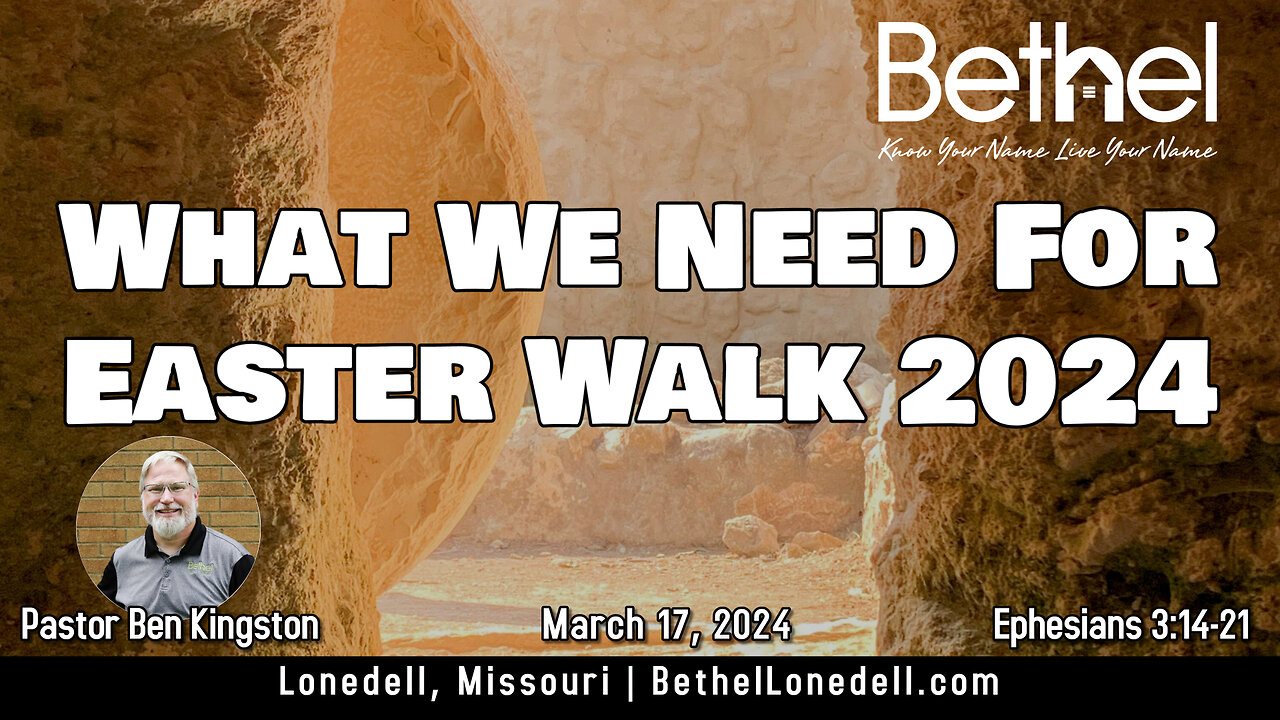 What we need for Easter Walk 2024 - March 17, 2024