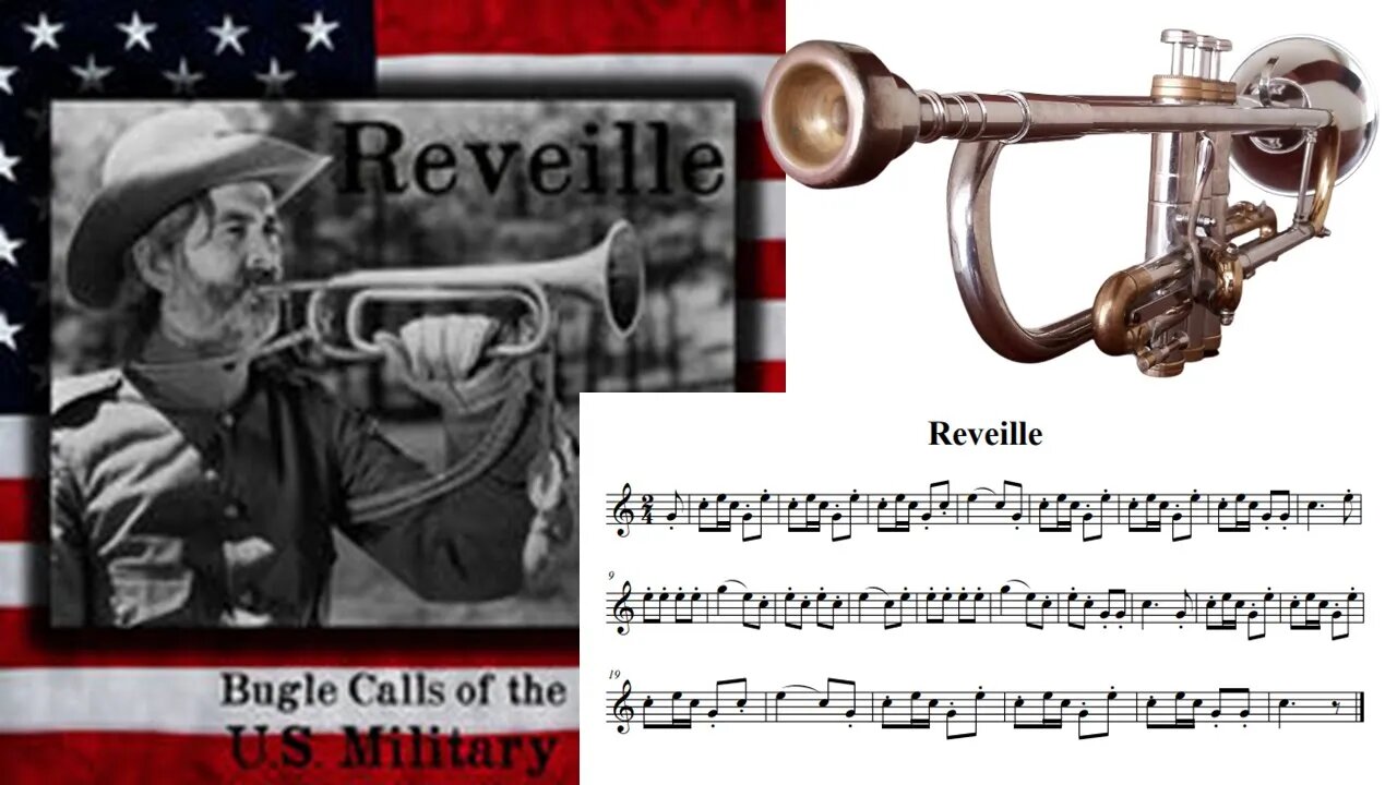 Reveille Army Bugle Wake Up Call - 5 Min Repeat [2022 Version]