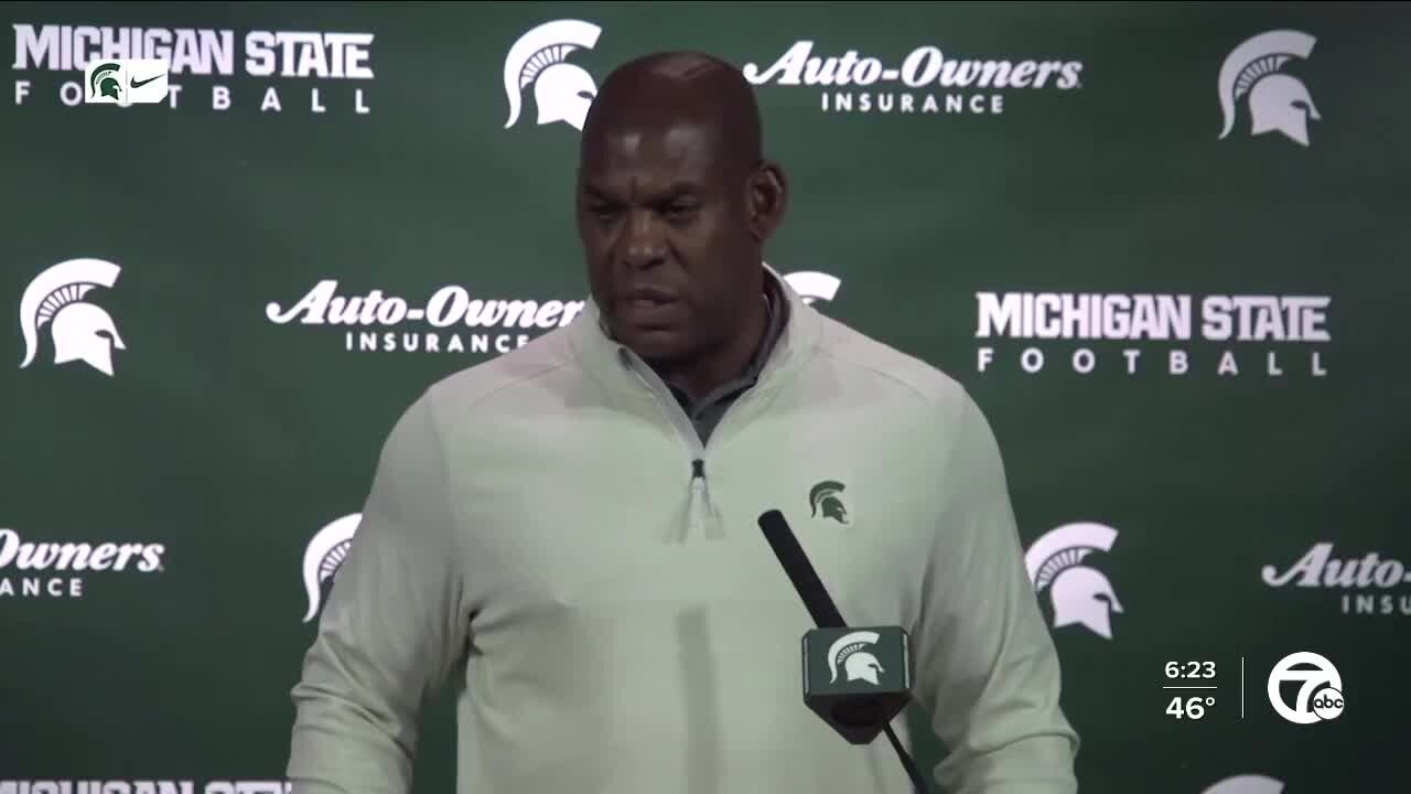 Mel Tucker received plenty of text messages after Michigan State's win over Michigan