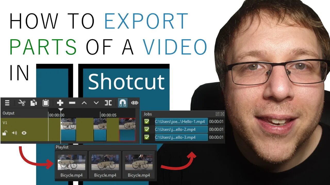 How to Export Parts of a Video in Shotcut [2 Methods of Multiple Clip Exporting]