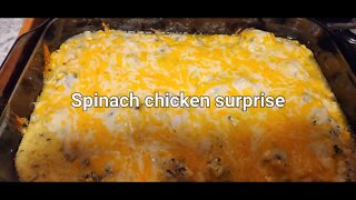 Spinach Chicken surprise #chickenrecipe #chickendinner #chicken