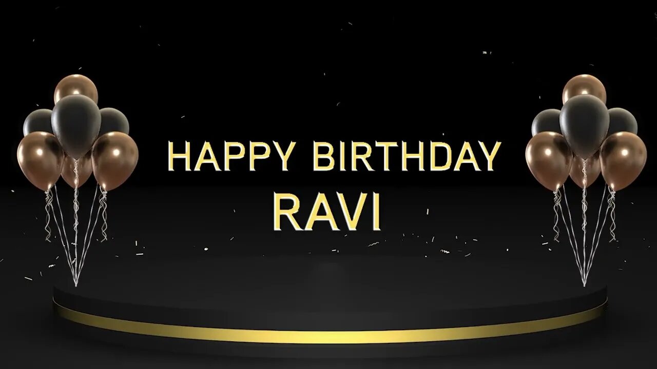 Wish you a very Happy Birthday Ravi