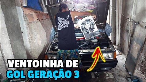 ADAPTAÇÃO DA VENTOINHA DE GOL G3 NO GOL QUADRADO TURBO