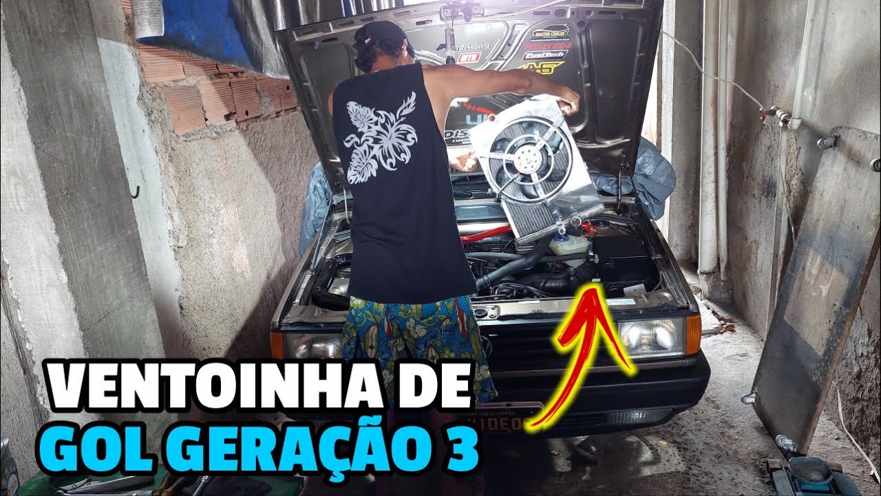 ADAPTAÇÃO DA VENTOINHA DE GOL G3 NO GOL QUADRADO TURBO