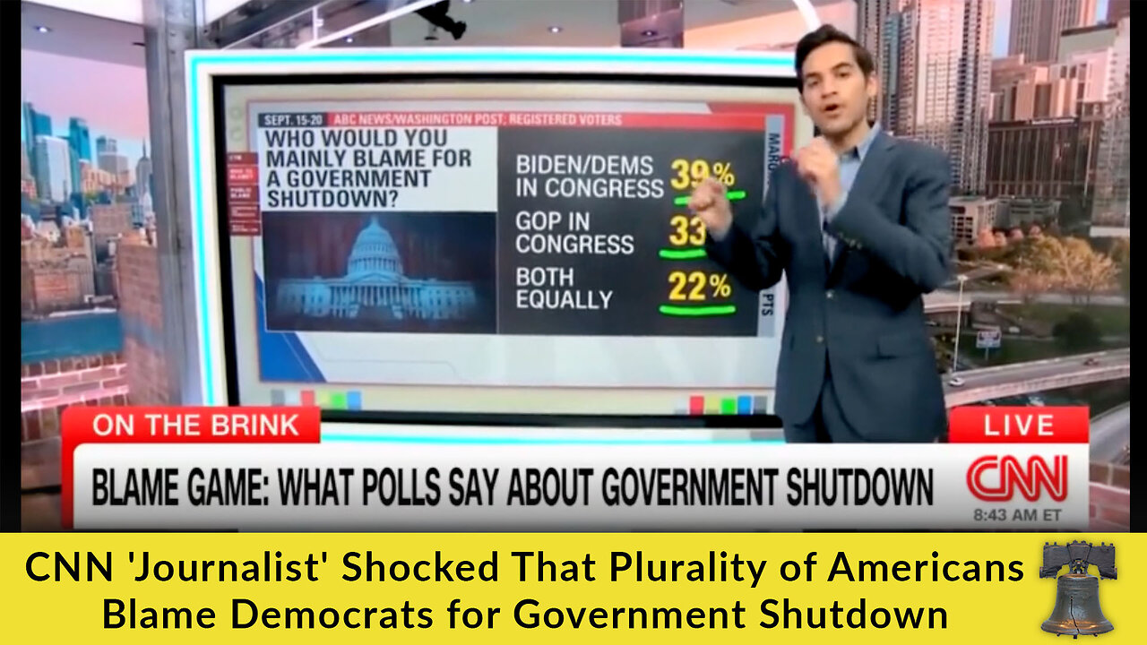 CNN 'Journalist' Shocked That Plurality of Americans Blame Democrats for Government Shutdown