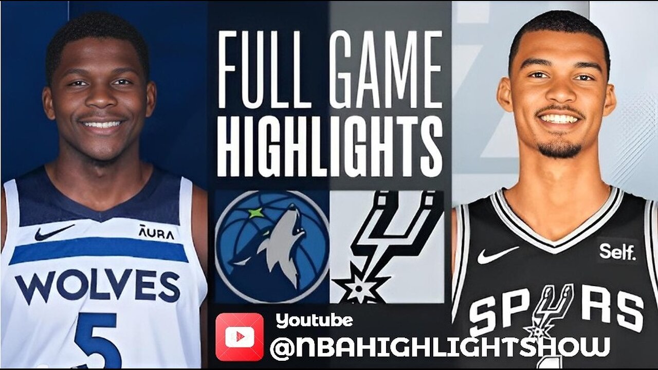 San Antonio Spurs vs Minnesota Timberwolves Full Game Highlights | Jan 27 | 2024 NBA Season