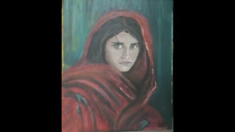 A painting I did of Sharbat Gula with reface