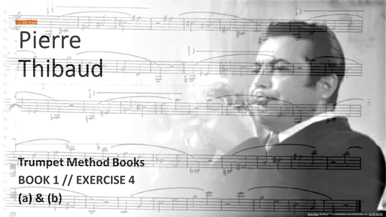 🎺🎺 [Melhore seu som] Método de trompete Pierre Thibaud Livro 1 Exercício 4 (a) e (b)