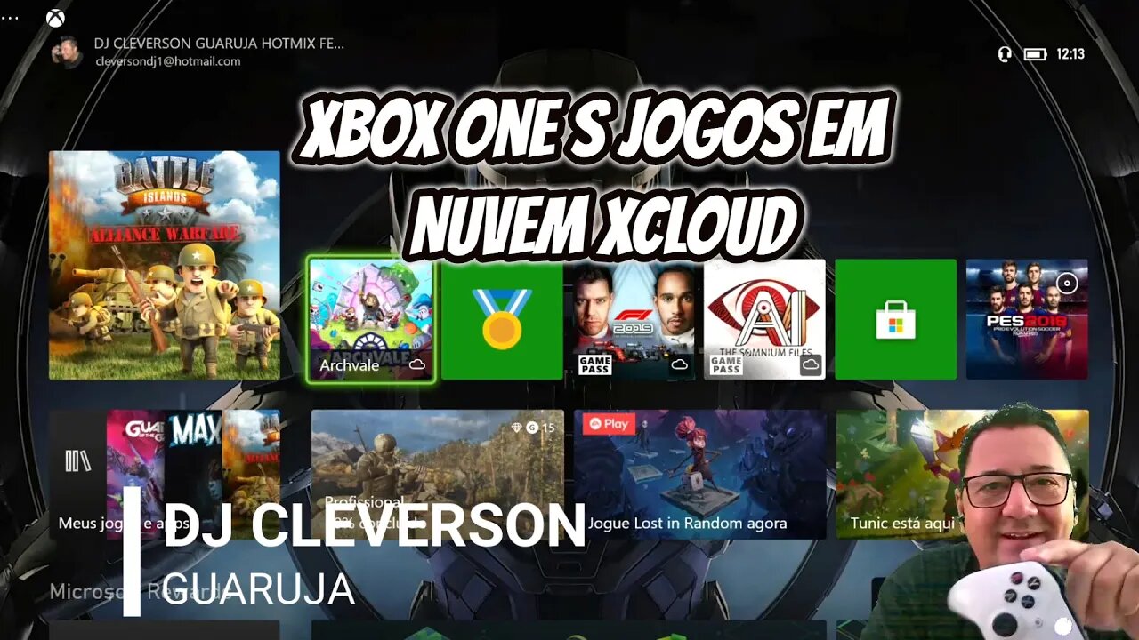 Xbox One S Jogos em Nuvem XCLOUD