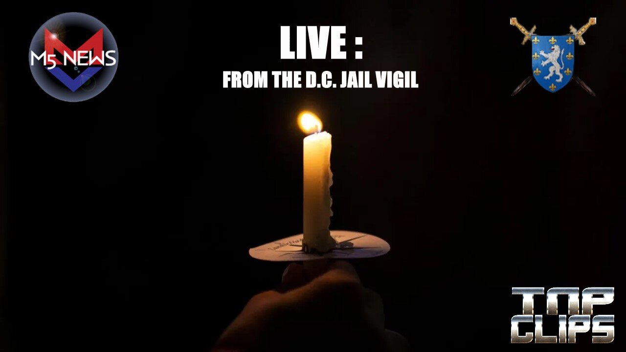 Gary McBride of M5 News Live from the D.C. Jail Vigil