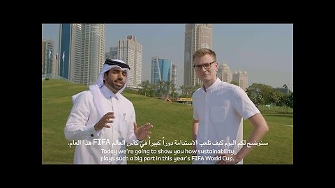 Majed and Brian collect points to protect the environment on their trip to Stadium 974 | #Qatar2022