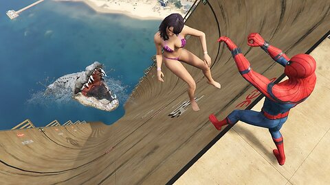 GTA 5 Crazy Ragdolls | SPIDERMAN Jumps/Fails ep.86 (Funny Moments)