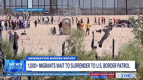 Amidst Record Breaking Border Crossing, “1000’s Of Migrants” Waiting To Illegally Cross The Border