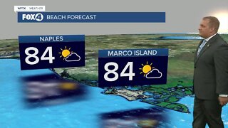 FORECAST: Slightly cooler tomorrow after weak front