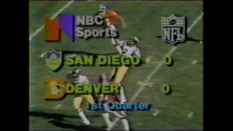 1979-10-07 San Diego Chargers vs Denver Broncos