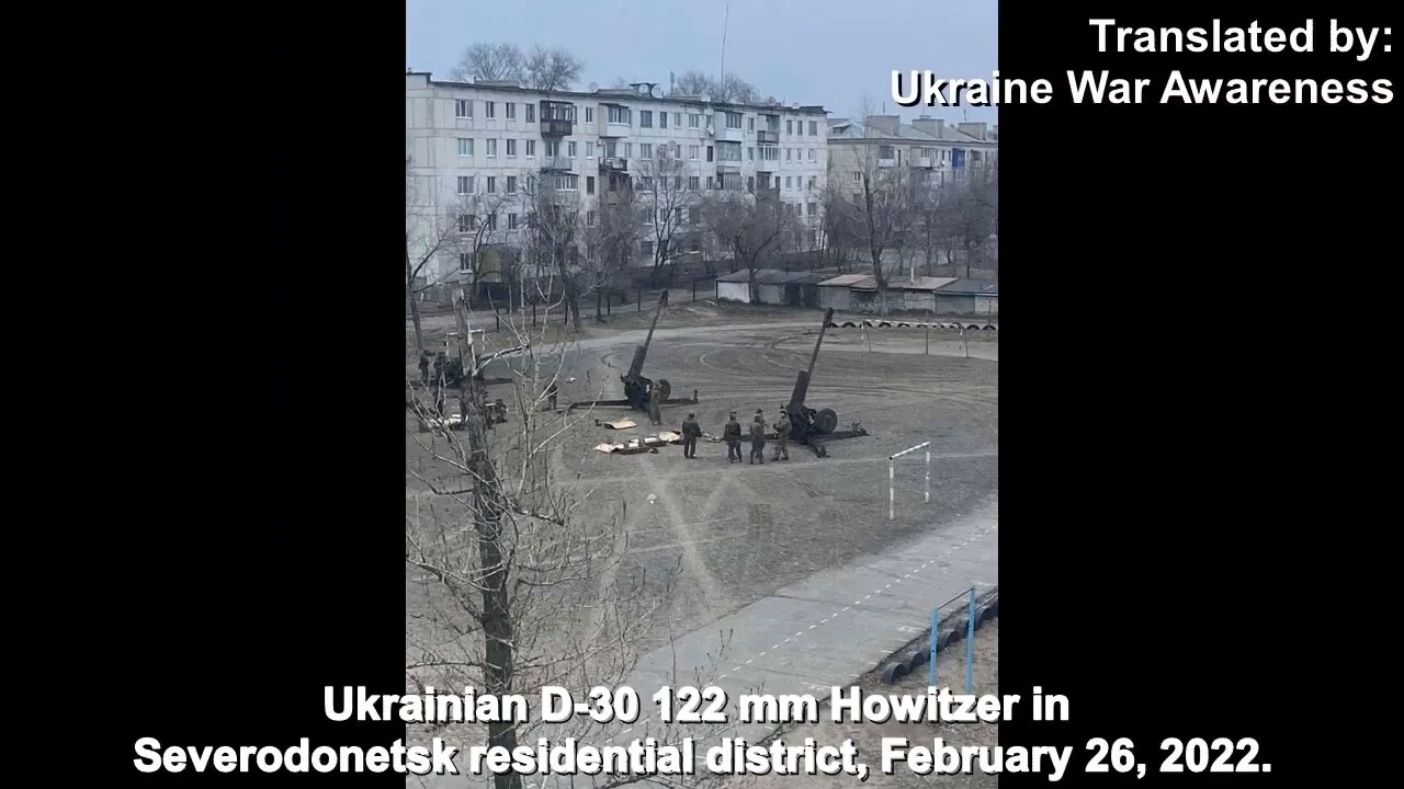 Proof Ukraine is using civilians as human shields