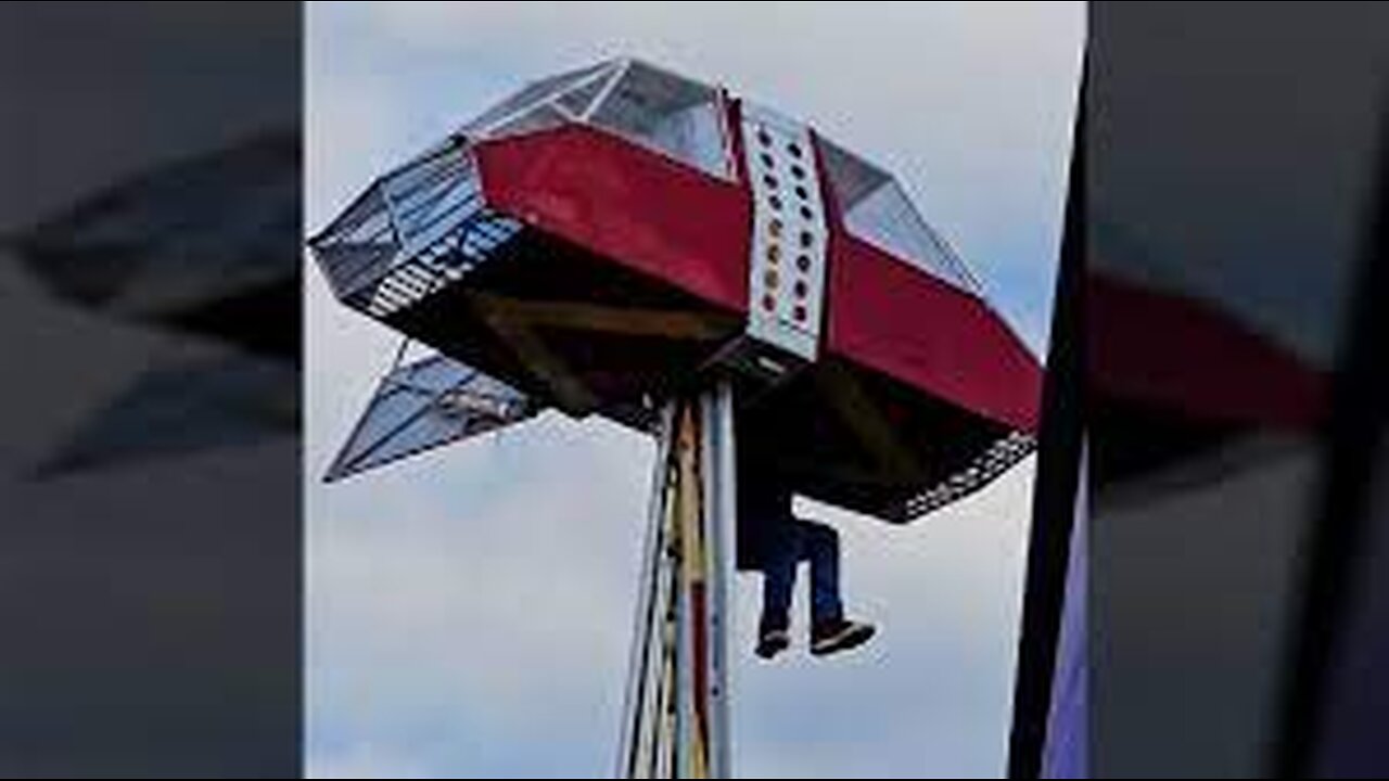 Texas pecan festival worker hangs from amusement park ride