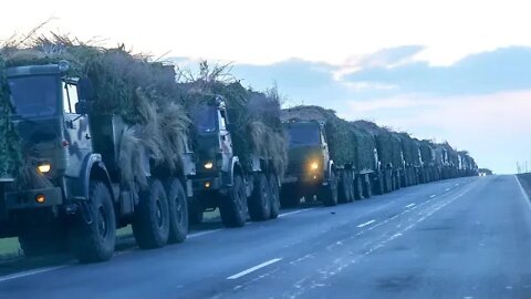 Huge Russian convoy moving towards Kyiv