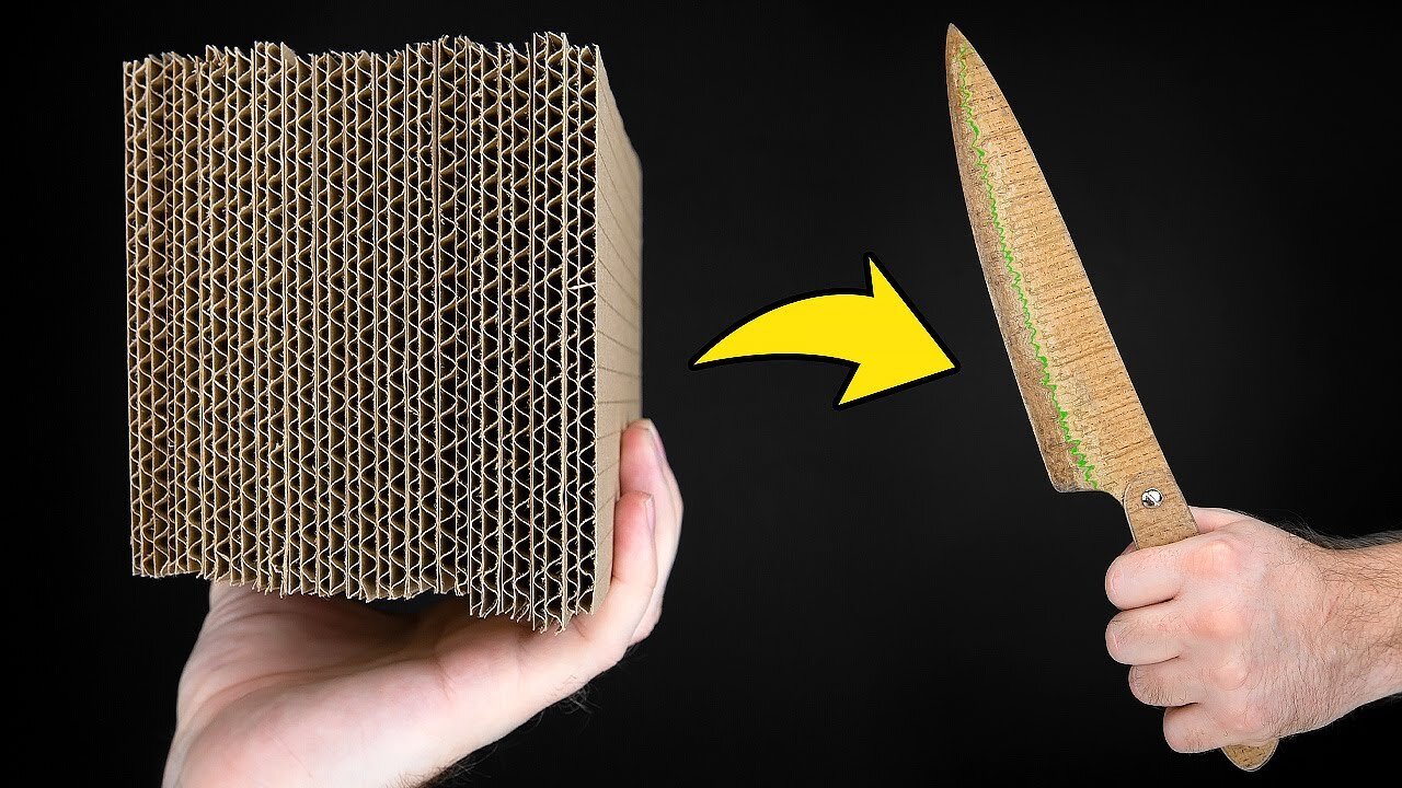 COOL HACK HOW TO MAKE A CARDBOARD KNIFE ｜｜ Awesome Invention