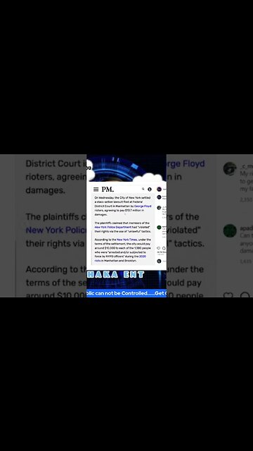 13.7 million to be paid to George Floyd protestors