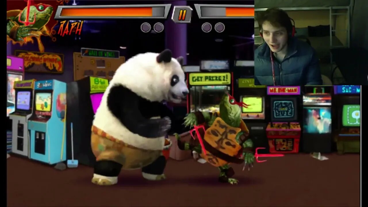 Po The Kung Fu Panda VS Raphael The Ninja Turtle In A Nickelodeon Super Brawl 3 Just Got Real Battle