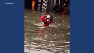 Eyewitness video shows children rescued during Denver flooding